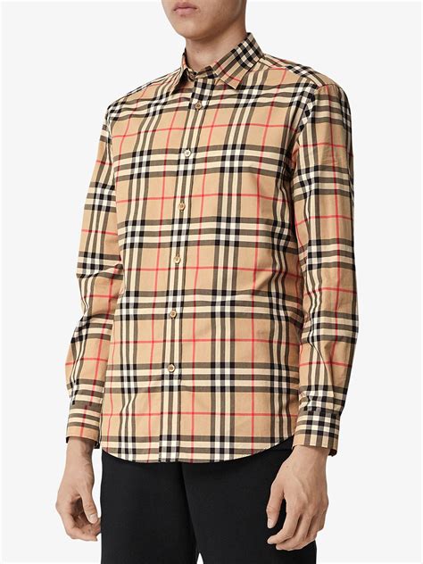 burberry check shirt cheap|burberry check cotton poplin shirt.